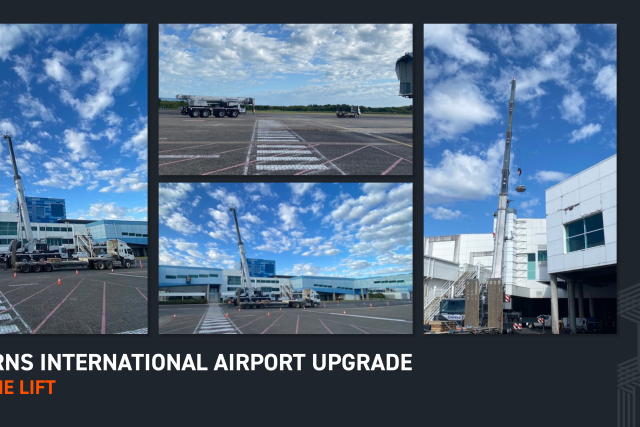 Cairns Airport International Terminal – Crane Lift